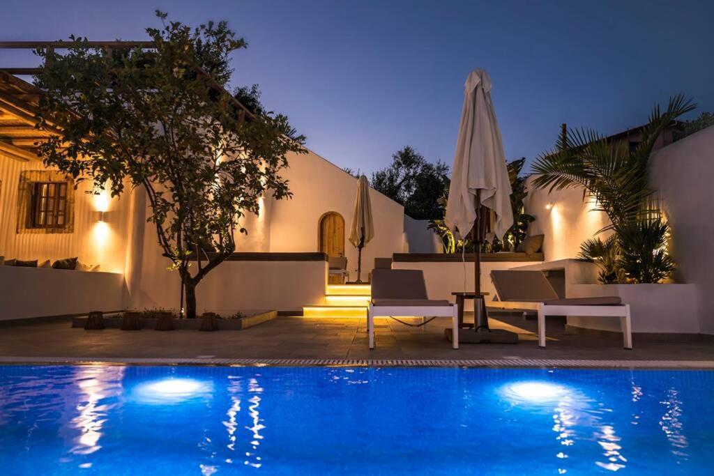 Casacarma I, Privater Pool, Boho-design, Tradition Villa Lachania